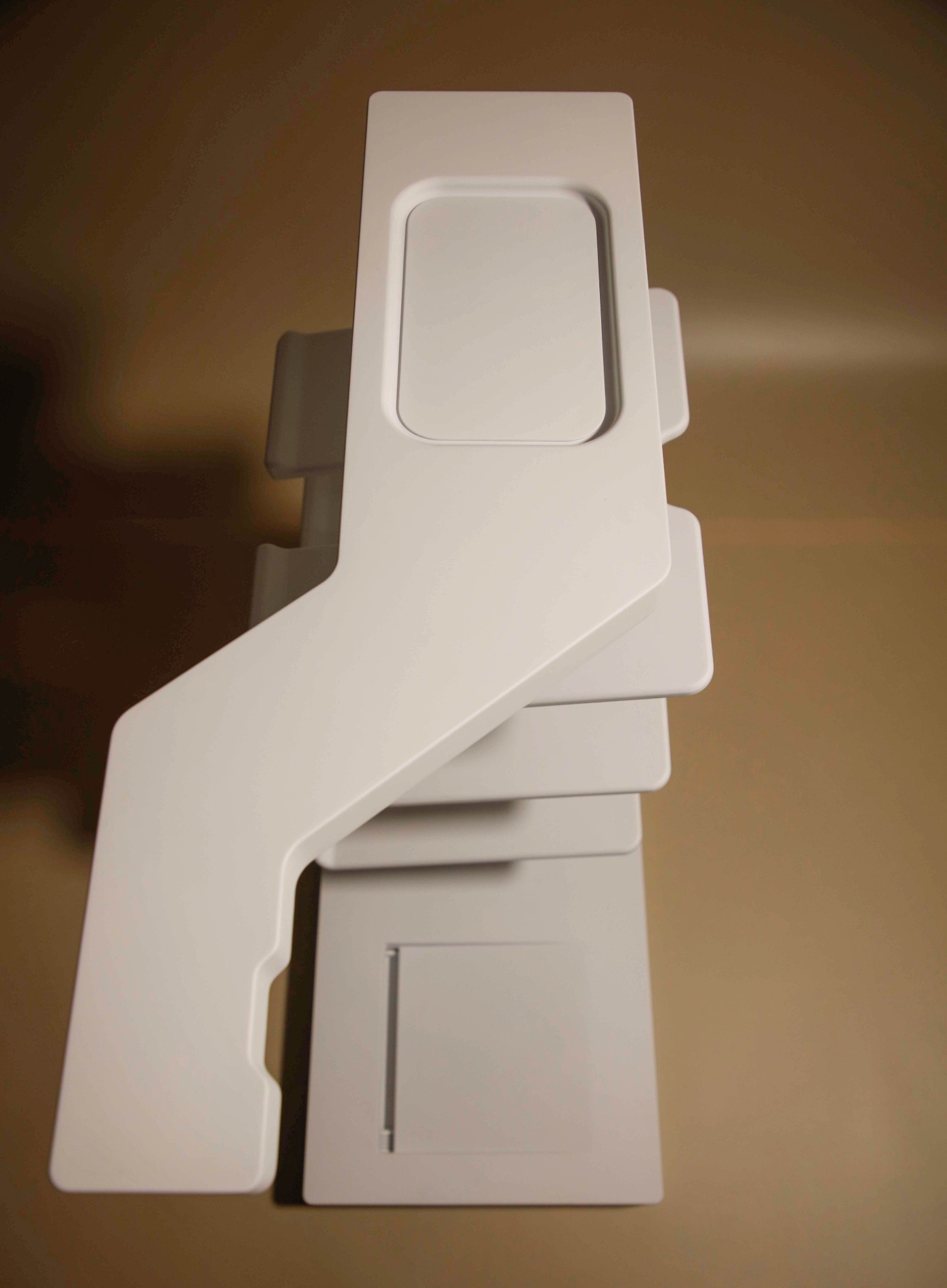 Top-down form detail of ENTRY showing tray area and side geometry.