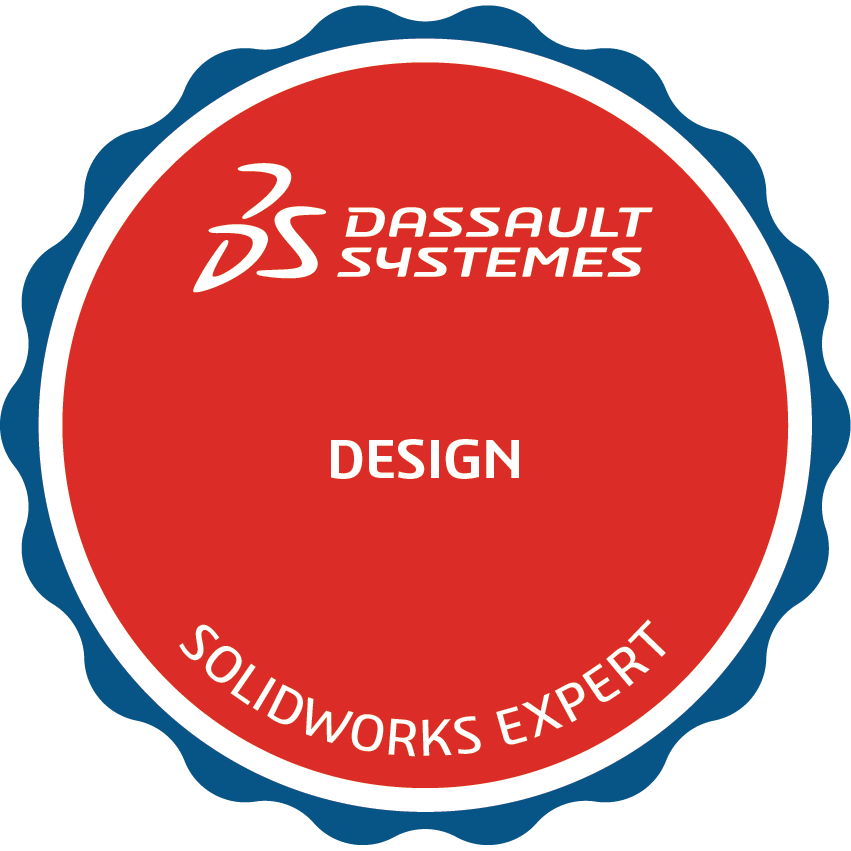 Certified SOLIDWORKS CAD Design Expert badge